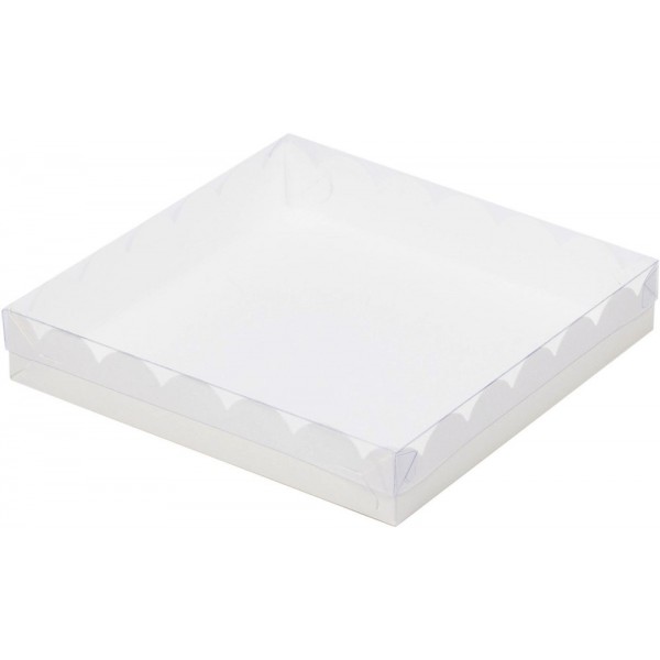 Коробка для печенья и пряников (белая), 120*120*30 мм