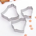 Набор форм для вырезания печенья «Колокольчик», 6×6 см, 3 шт