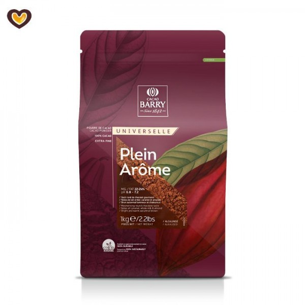 Какао-порошок алкализованный Barry Plein Arome 22-24%, 100 гр