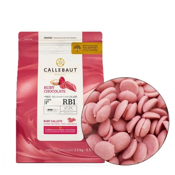 Callebaut Ruby Шоколад 47,3%, 100 гр