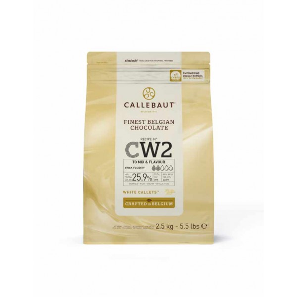 Callebaut шоколад белый 25,9%, 2,5 кг